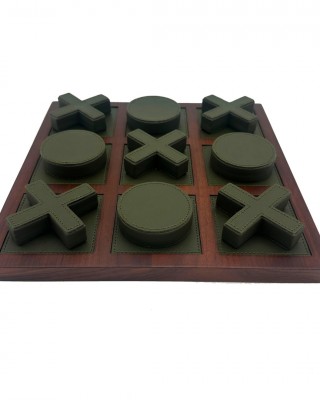 TIC TAC TOE - XOX YEŞİL OYUN DERİ