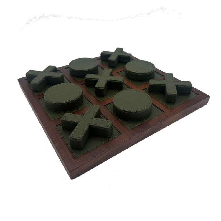 TIC TAC TOE - XOX YEŞİL OYUN DERİ