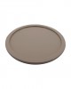 TAUPE SPRADLING DERİ YUVARLAK TEPSİ 27cm çap