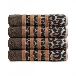 LASSONA-LEO LEOPAR DESENLİ 2Lİ HAVLU SETİ