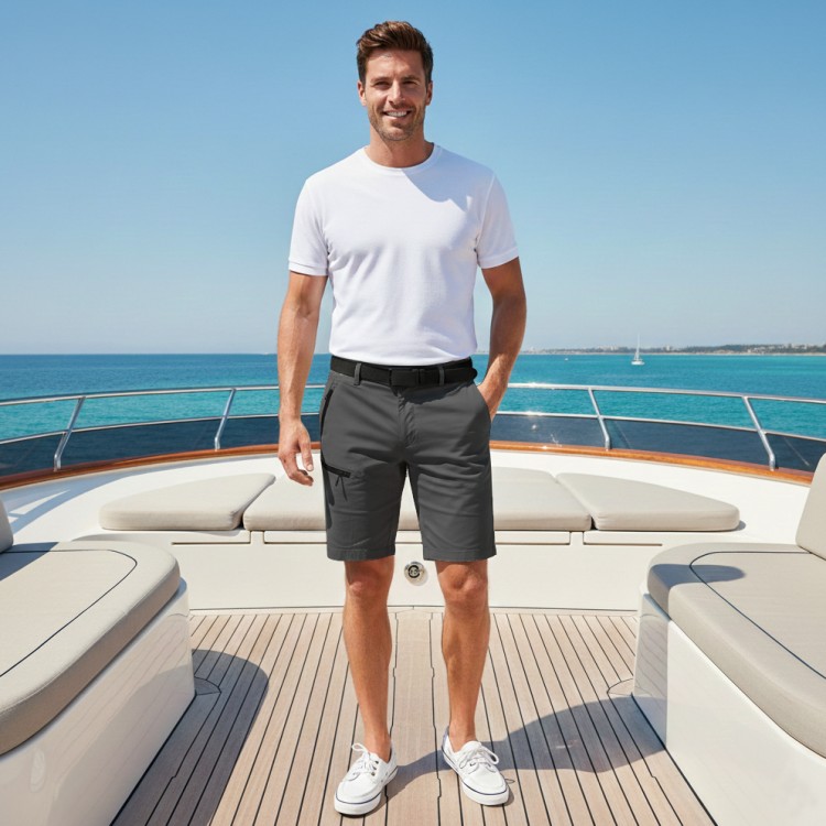 ERKEK ŞORT ANTRASİT FERMUARLI