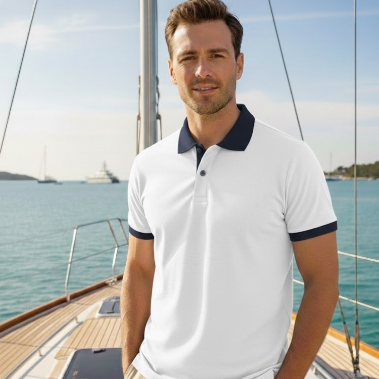 DRY TOUCH POLO YAKA TSHIRT ERKEK BEYAZ
