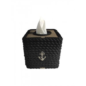 HALATLI SİYAH SELPAK - CLEANEX KUTUSU 16x16x16cm  HALATLI SİYAH SELPAK - CLEANEX KUTUSU 16x16x16cm
