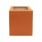 DERİ ÇÖP KUTUSU TERRACOTTA RENK  25x25X31h cm