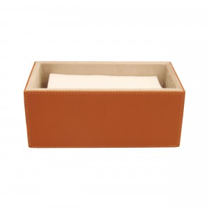 DERİ KUTU TERRACOTTA RENK 22x12x10 cm DERİ KUTU TERRACOTTA RENK 22x12x10 cm