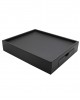 DERİ NESPRESSO TEPSİSİ SİYAH DERİ 40X33X8cm