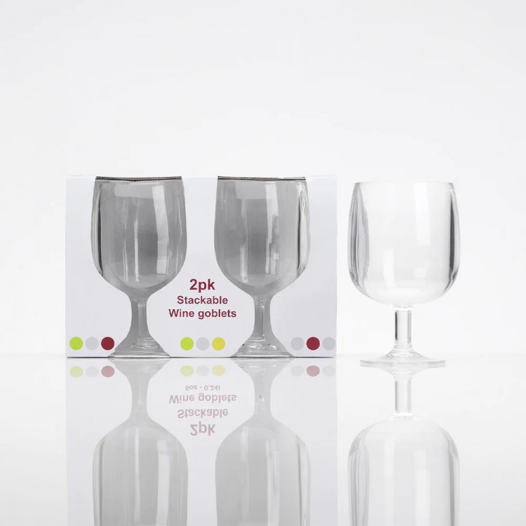 FLAMEFIELD İSTİFLENEBİLİR ŞARAP KADEHİ - 2Lİ PAKET