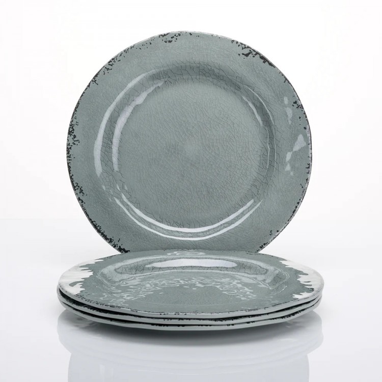 FLAMEFIELD MOON DUST 12 PARÇA (4KİŞİLİK) MELAMİN TABAK SETİ