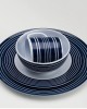 FLAMEFIELD NAVY PINSTRIPE 16 PARÇA (4KİŞİLİK) MELAMİN TABAK SETİ