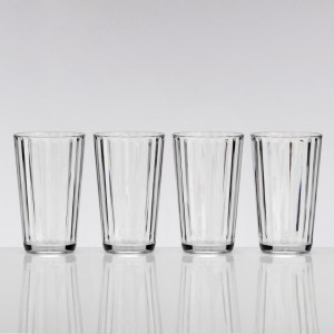 FLAMEFIELD CRYSTAL LINE AKRİLİK UZUN BARDAK - 4LÜ PAKET 