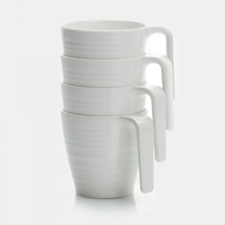 FLAMEFIELD COOL WHITE 4LÜ PAKET KAHVE MUG