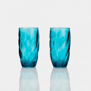 FLAMEFIELD AQUA TALL ICE TUMBLE AKRİLİK SU - MEŞRUBAT BARDAĞI  - 2Lİ PAKET 