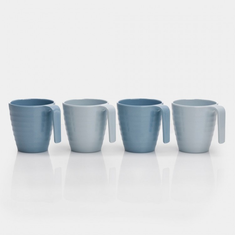 FLAMEFIELD SHADES OF BLUE 4LÜ PAKET KAHVE MUG