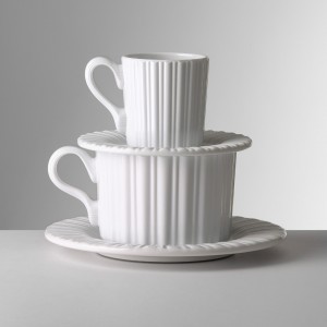 MARIO LUCA GIUSTI LUCILLA WHITE COFFEE CUP SET OF 6