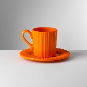 MARIO LUCA GIUSTI LUCILLA ORANGE COFFEE CUP SET OF 6