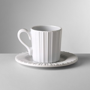 MARIO LUCA GIUSTI LUCILLA WHITE COFFEE CUP SET OF 6