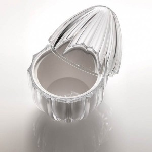  MARIO LUCA GIUSTI SERENA ŞEFFAF BUZ KOVASI / DONDURMA KASESİ Çap 19,5 x 29cm h