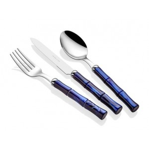 RIVADOSSI SANDRO BAMBOO 24 PARÇA ÇATAL BIÇAK TAKIMI LACİVERT