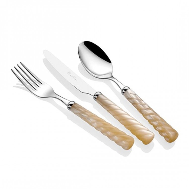 RIVADOSSI SANDRO VITO 75 PARÇA  ÇATAL BIÇAK TAKIMI KAHVERENGİ