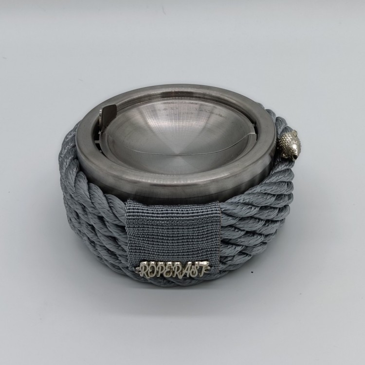 ROPERAST PREMIUM KROM KAPAKLI GRİ HALATLI KÜLLÜK 14,5R x 7h cm