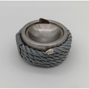 ROPERAST PREMIUM KROM KAPAKLI GRİ HALATLI KÜLLÜK 14,5R x 7h cm