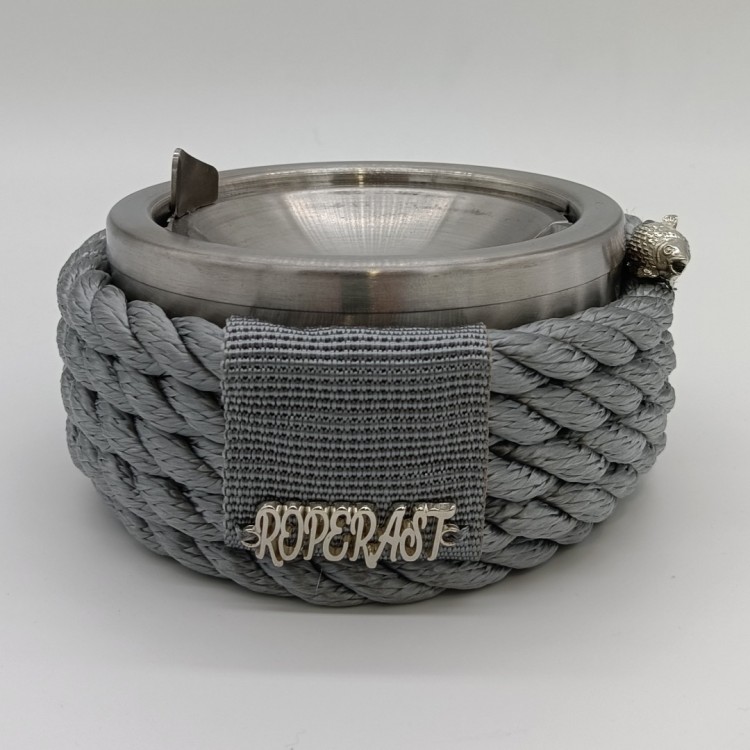 ROPERAST PREMIUM KROM KAPAKLI GRİ HALATLI KÜLLÜK 14,5R x 7h cm