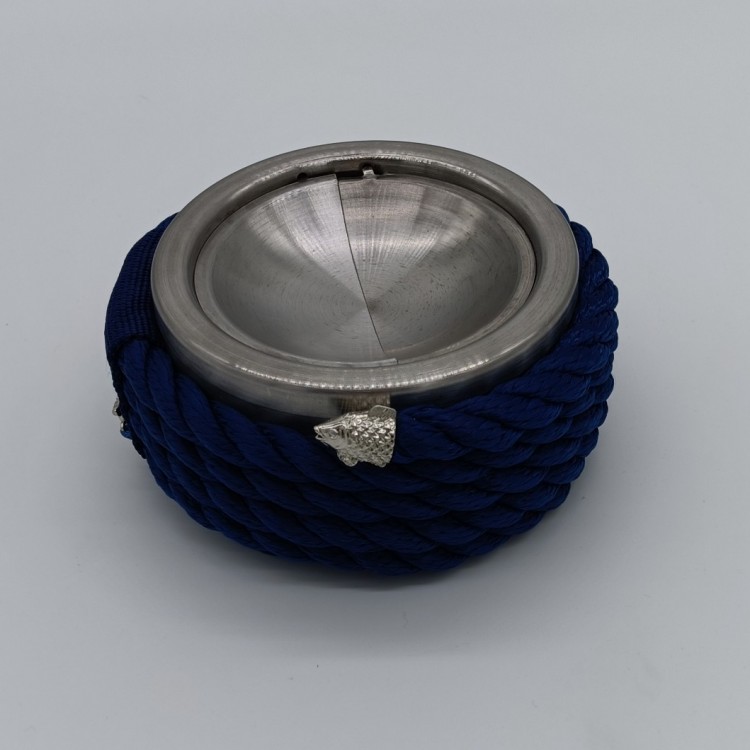 ROPERAST PREMIUM KROM KAPAKLI LACİVERT HALATLI KÜLLÜK 14,5R x 7h cm