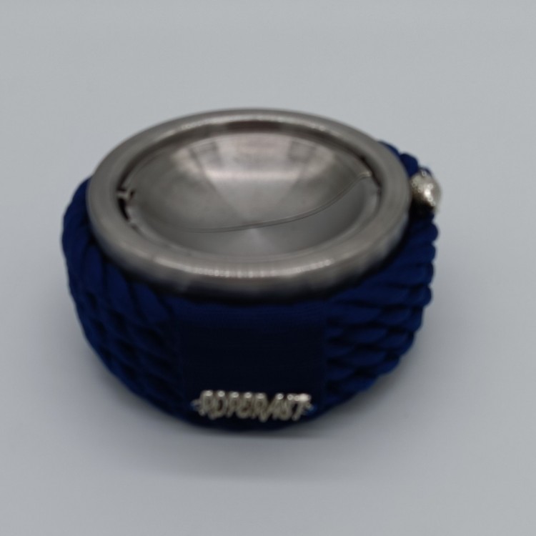 ROPERAST PREMIUM KROM KAPAKLI LACİVERT HALATLI KÜLLÜK 14,5R x 7h cm