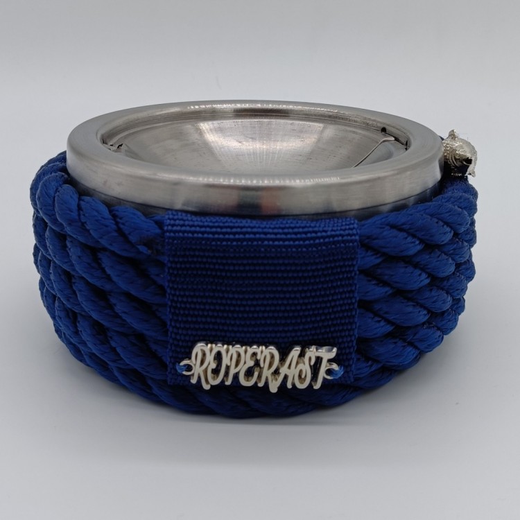 ROPERAST PREMIUM KROM KAPAKLI LACİVERT HALATLI KÜLLÜK 14,5R x 7h cm