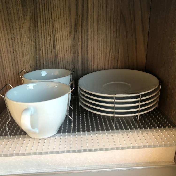 CLINK FREE TEKNE VE KARAVANLAR İÇİN PASLANMAZ ÇELİK BARDAK VE KUPA SABİTLEYİCİ - 6 adet (3 BARDAKLIK)