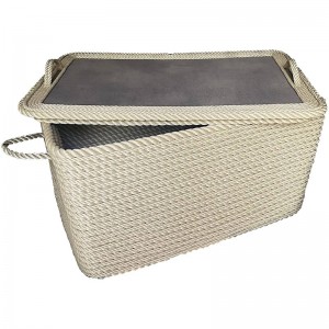 HALATLI BEJ AYAKKABILIK - HAVLU SEPETİ  58x38x40cm