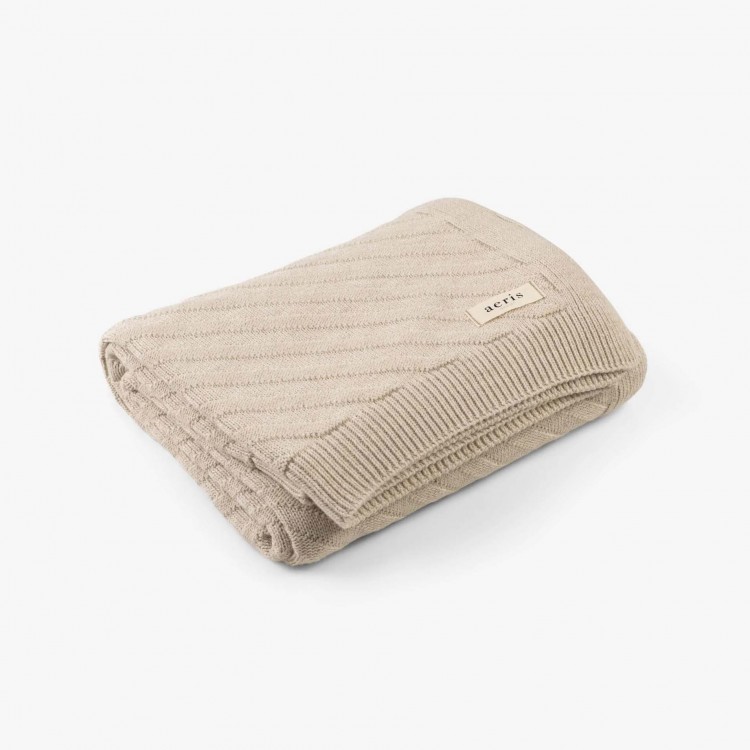 DİYAGONAL ÇİZGİLİ THROW / KOLTUK ŞALI PAMUK KETEN KARIŞIM