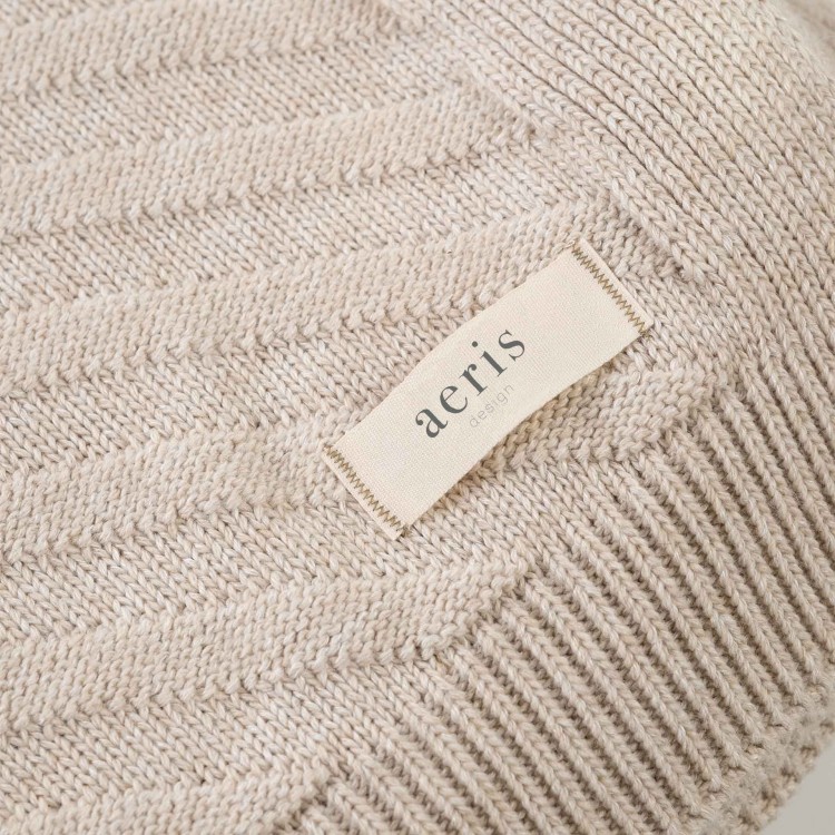 DİYAGONAL ÇİZGİLİ THROW / KOLTUK ŞALI PAMUK KETEN KARIŞIM