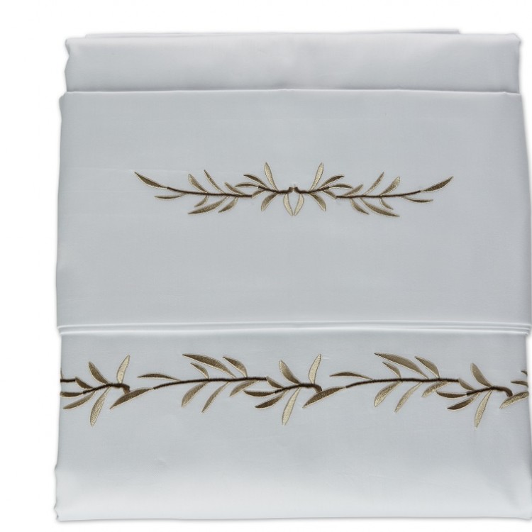 OLIVE BRANCH BEIGE ÇİFT KİŞİLİK - DOUBLE NEVRESİM SETİ